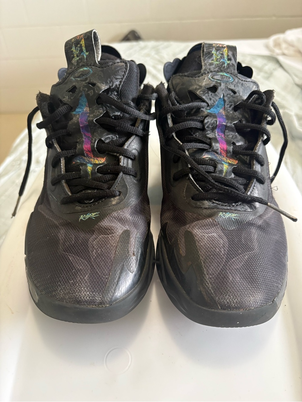 PUMA x LaMelo Ball MB.04 Lo Team basketball sneakers in black